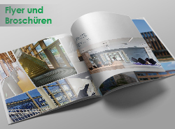 Flyer Broschüren und Drucksachen